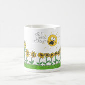 Sonnenblumen - Cartoon-Tasse Kaffeetasse (Mittel)