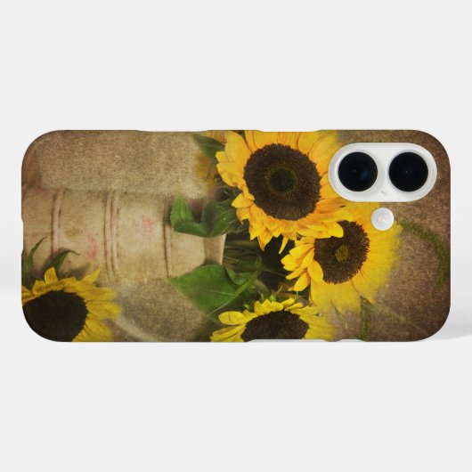 Sonnenblumen Case-Mate iPhone Hülle (Rückseite (Horizontal))