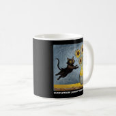 Sonnenblumen Cat Meme Art Graphic Kaffeetasse (VorderseiteRechts)