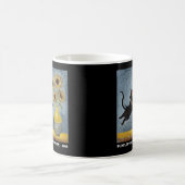 Sonnenblumen Cat Meme Art Graphic Kaffeetasse (Mittel)
