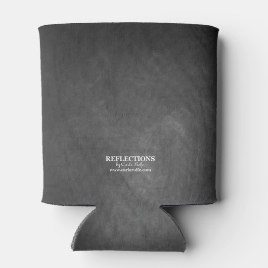 Sonnenblumen-Chalkboard-Hochzeit Dosenkühler (Rückseite)