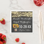 Sonnenblumen Chalkboard Land Rustikale Hochzeit Serviette (Beispiel)