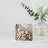 Sonnenblumen | Chic | Boho | Visitenkarte (Stehend Vorderseite)