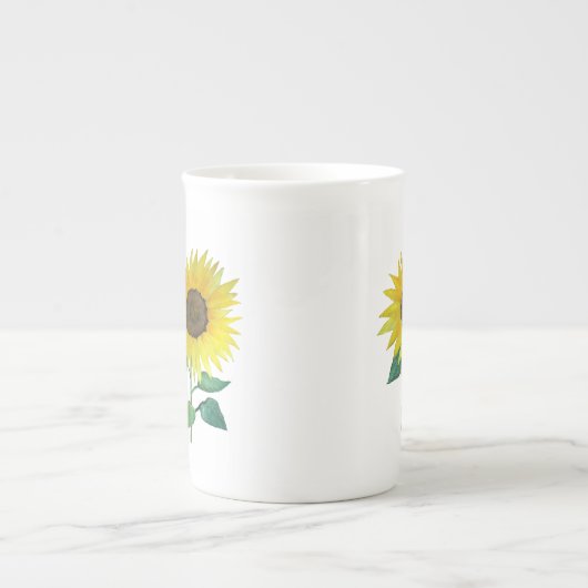 Sonnenblumen-China-Cup Porzellantasse (Vorderseite)