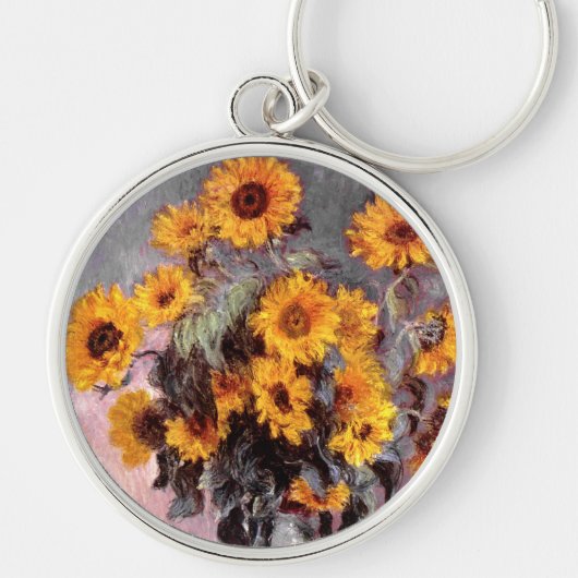Sonnenblumen, Claude Monet Schlüsselanhänger (Vorne)