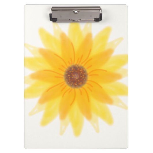 Sonnenblumen-Clipbord Klemmbrett (Vorderseite)