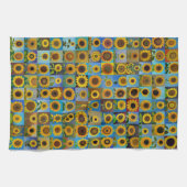Sonnenblumen-Collage Geschirrtuch (Horizontal)