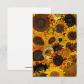 Sonnenblumen Collage  Mitteilungskarte (Vorne/Hinten)