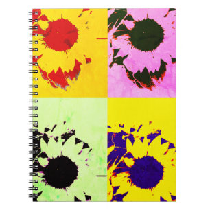 Sonnenblumen-Collage Notizblock
