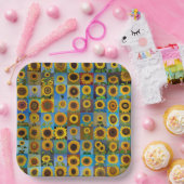 Sonnenblumen-Collage Pappteller (Party)