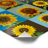 Sonnenblumen-Collage Poster (Ecke)
