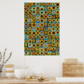 Sonnenblumen-Collage Poster (Küche)