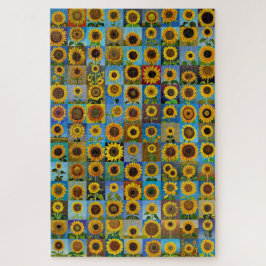 Sonnenblumen-Collage Puzzle