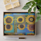 Sonnenblumen-Collage Seidenpapier (Geschenk)