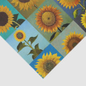 Sonnenblumen-Collage Seidenpapier (Ausschnitt)