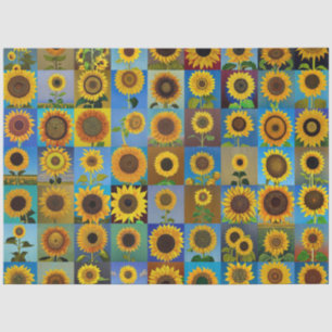 Sonnenblumen-Collage Seidenpapier