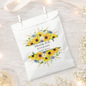 Sonnenblumen Cornflower Brautparty Geschenktütchen (Ausgeschnitten)