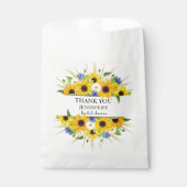 Sonnenblumen Cornflower Brautparty Geschenktütchen (Vorderseite)
