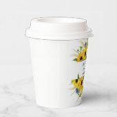 Sonnenblumen Cornflower Brautparty Pappbecher (Rechts)