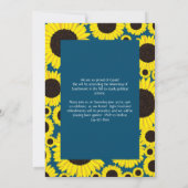 Sonnenblumen Country Blue Abschluss Ankündigung (Rückseite)