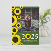 Sonnenblumen Country Foto Abschluss Ankündigung (Stehend Vorderseite)