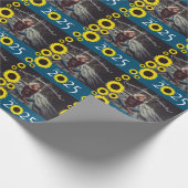 Sonnenblumen Country Graduation Party Blau Geschenkpapier (Ecke)