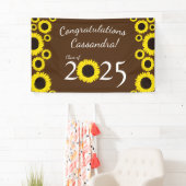 Sonnenblumen Country Graduation Party Braun Banner (Insitu)