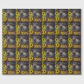 Sonnenblumen Country Graduation Party Brown Geschenkpapier (Flach)