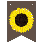 Sonnenblumen Country Graduation Party Brown Wimpelkette (Zweite Fahne)