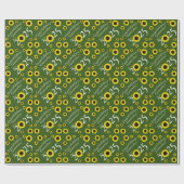Sonnenblumen Country Graduation Party Green Geschenkpapier (Flach)