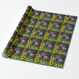 Sonnenblumen Country Graduation Party Green Geschenkpapier