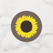 Sonnenblumen Country Graduation Party Konfetti (Klein Vorderseite)