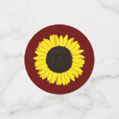 Sonnenblumen Country Graduation Party Konfetti (Klein Vorderseite)