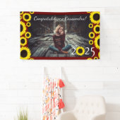 Sonnenblumen Country Graduation Party Maroon Banner (Insitu)
