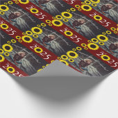 Sonnenblumen Country Graduation Party Maroon Geschenkpapier (Ecke)