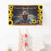 Sonnenblumen Country Graduation Party Rost Orange Banner (Insitu)