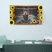 Sonnenblumen Country Graduation Party Rost Orange Banner (Messeveranstaltung)