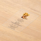 Sonnenblumen Cowboy Boots Barn Wood Western Hochze Acryleinladungen (Ablage )