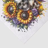 Sonnenblumen Crow and Skulls Decoupage Seidenpapier (Ausschnitt)