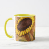 Sonnenblumen Cups Tasse fröhliche Gelbbläschen Glä (Links)