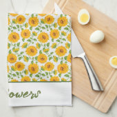 Sonnenblumen Custom Küchentücher (Viertel Falte)