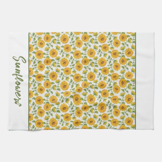 Sonnenblumen Custom Küchentücher (Horizontal)