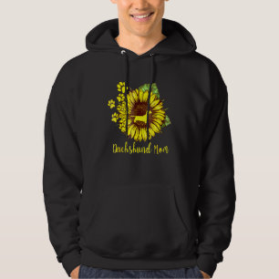 Sonnenblumen Dackel Mama Hunde Mama Cool vorhanden Hoodie
