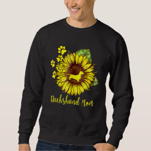 Sonnenblumen Dackel Mama Hunde Mama Cool vorhanden Sweatshirt