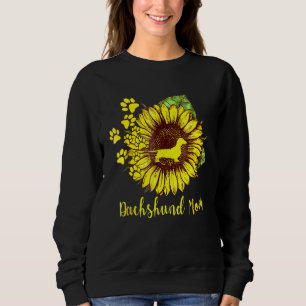 Sonnenblumen Dackel Mama Hunde Mama Cool vorhanden Sweatshirt