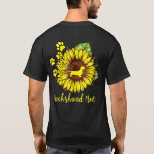 Sonnenblumen Dackel Mama Hunde Mama Cool vorhanden T-Shirt