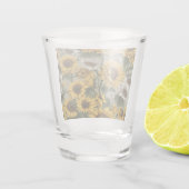 Sonnenblumen Daises #2 - Schnapsglas (Rückseite)