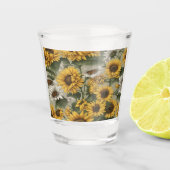 Sonnenblumen Daises #2 - Schnapsglas (Vorderseite)