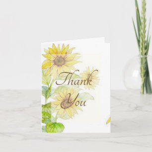 Sonnenblumen Dankeschön Karte