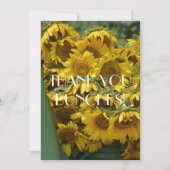 SONNENBLUMEN DANKESKARTE (Vorderseite)